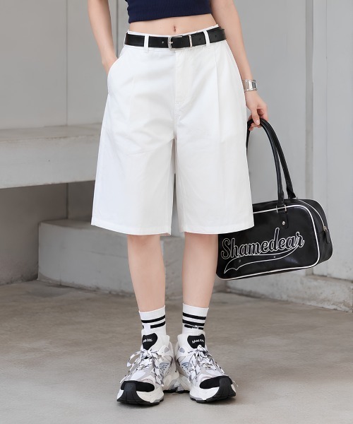 center i ハーフパンツ パンツ 短パン 膝丈 バミューダパンツ