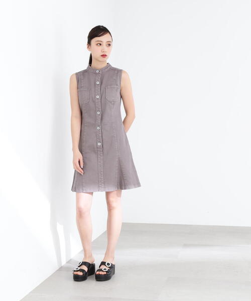 「JILL by JILL STUART」 ノースリーブワンピース「kikoコラボ」 MEDIUM ネイビー レディース_画像5