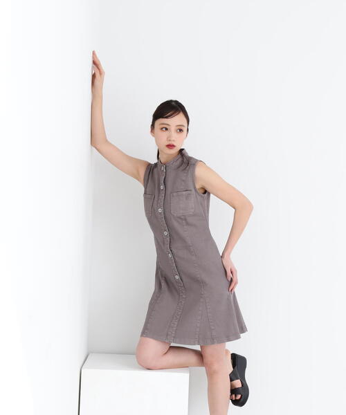 「JILL by JILL STUART」 ノースリーブワンピース「kikoコラボ」 MEDIUM ネイビー レディース_画像6