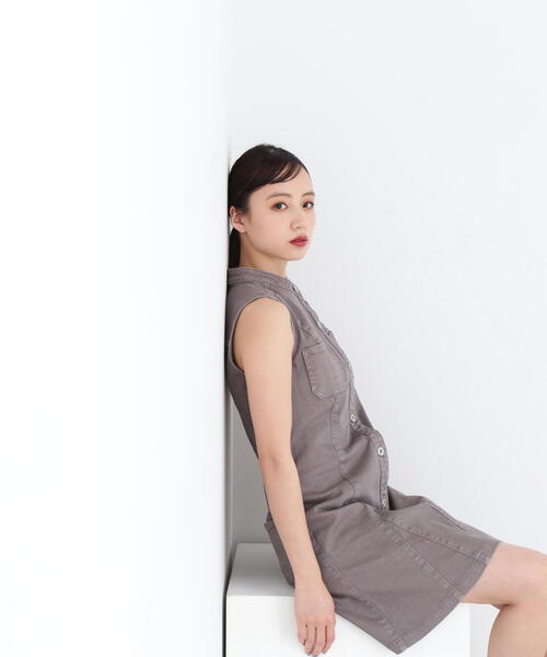 「JILL by JILL STUART」 ノースリーブワンピース「kikoコラボ」 MEDIUM ネイビー レディース_画像8