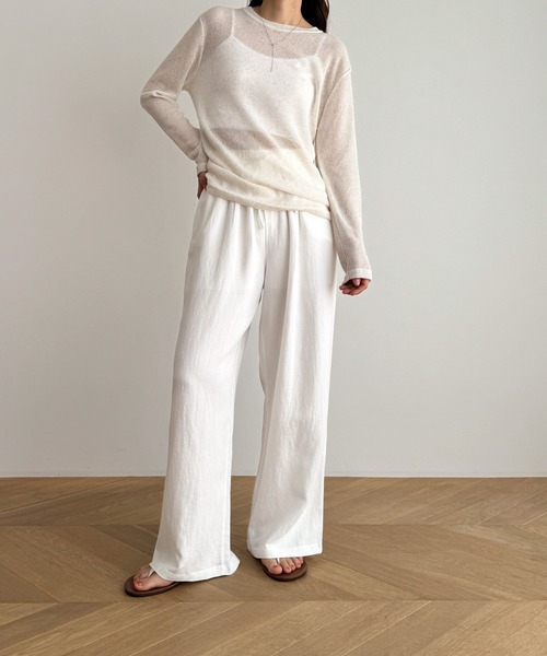 「CANAL JEAN」 「El mar」長袖カットソー ONE SIZE オートミール レディース_画像4