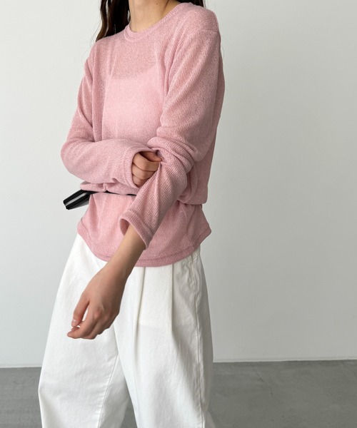 「CANAL JEAN」 「El mar」長袖カットソー ONE SIZE オートミール レディース_画像8