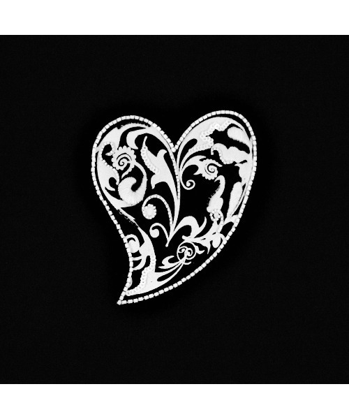 Roen（ロエン） tシャツ PAISLEY HEART SKULL S/S TEE メンズ
