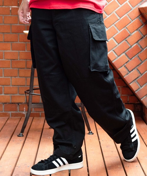 【極美品】メゾンスペシャル カーゴパンツ ブラック 夏 MAISON SPECIAL（メゾンスペシャル） カーゴパンツ 「UNISEX」Garment