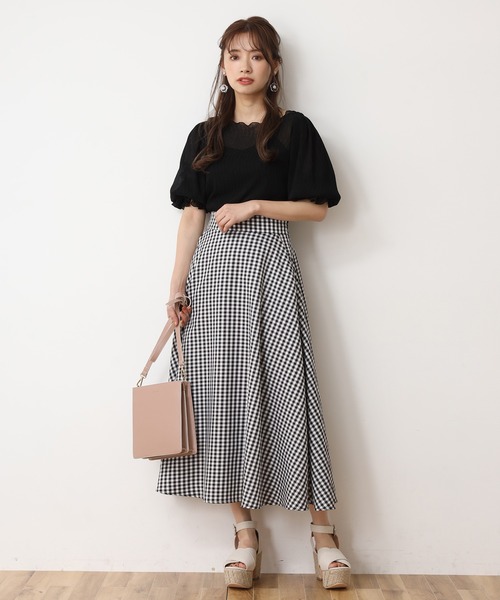 one after another NICE CLAUP ワンピース 【Web限定】シャツ×フレア