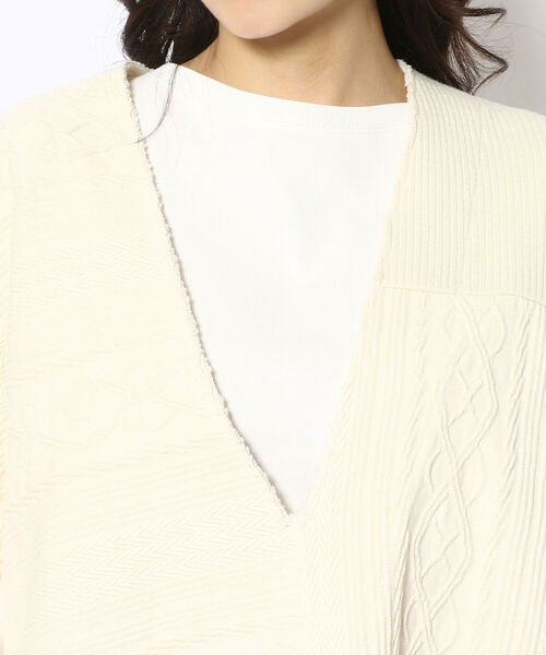 ニット セーター MANASTASH(マナスタッシュ)　W's PATCHWORK VEST　パッチワークベスト レディース MANASTASH(マナスタッシュ) W's PATCHWORK VEST パッチワーク