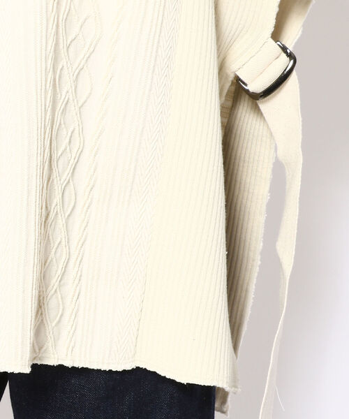 ニット セーター MANASTASH(マナスタッシュ)　W's PATCHWORK VEST　パッチワークベスト レディース MANASTASH ニット セーター MANASTASH(マナスタッシュ) W's