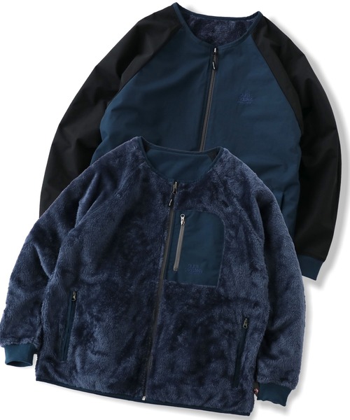 　リバーシブルアウター gym master（ジムマスター） ブルゾン アウター リバーシブルボアx