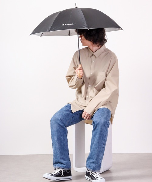 Champion（チャンピオン） 日傘 傘 晴雨兼用無地50ショート手開傘