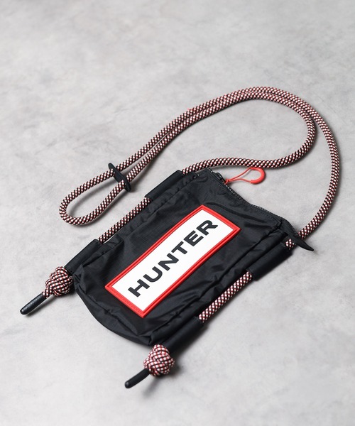 ショルダーバッグ・ポシェット HUNTER [UNISEX] Travel Ripstop Phone Pouch Black UBP1514NRSB HUNTER ショルダーバッグ バッグ 「HUNTER」 TRAVEL RIPSTOP