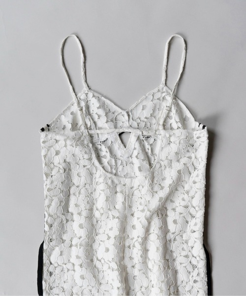 ワンピース レディース Side Line Lace Camisole Tunic/サイドラインレースキャミチュニック「MAISON SPECIAL/｜zozo｜19