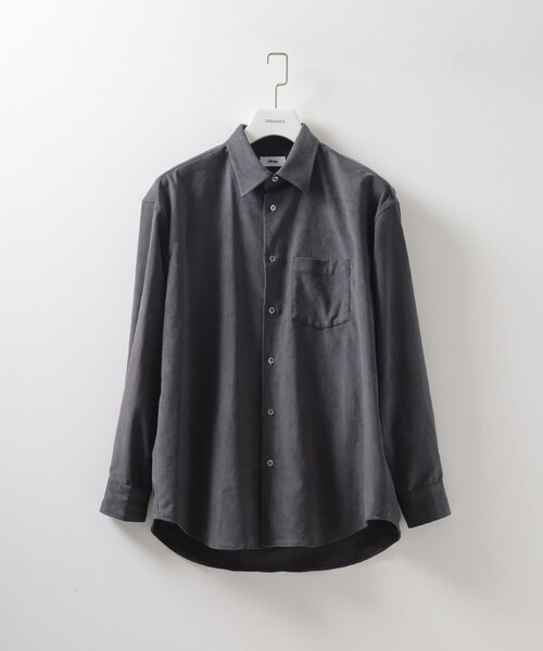ALLEGE シャツ 「ALLEGE」Synthetic Suede Shirt メンズ