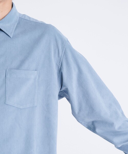 ALLEGE シャツ 「ALLEGE」Synthetic Suede Shirt メンズ