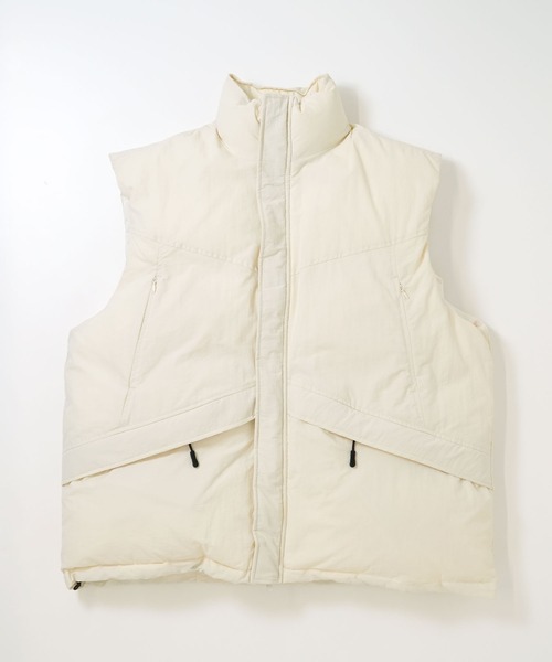ダウンベスト ベスト ナイロンワッシャー ミリタリー中綿ベスト