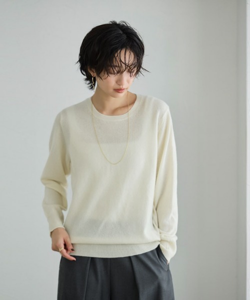 RASW（ラス） ニット セーター 「RASW」カシミヤ100％クルーネック