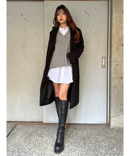 EGOIST（エゴイスト） コート チェスターコート 3釦Iラインチェスター