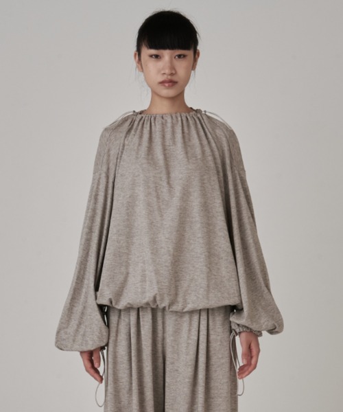 tシャツ COUP DE FOUDRE gather pullover レディース