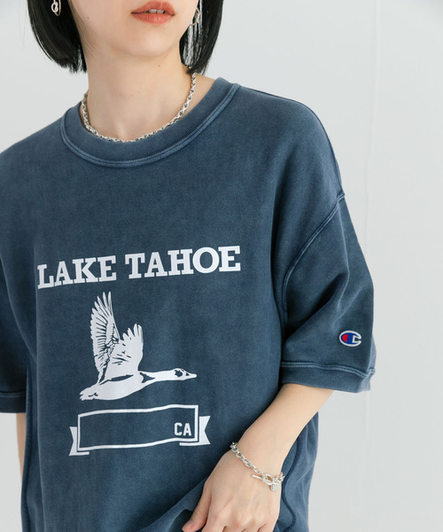ワンピース 「別注」Champion×URBAN RESEARCH REVERSE WEAVE SWEAT OP 