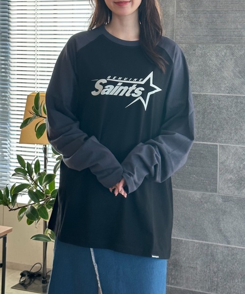 tシャツ 「UNISEX」SAINTPAIN／ビッグスターロゴロングスリーブＴ 2121556 レディース メンズ