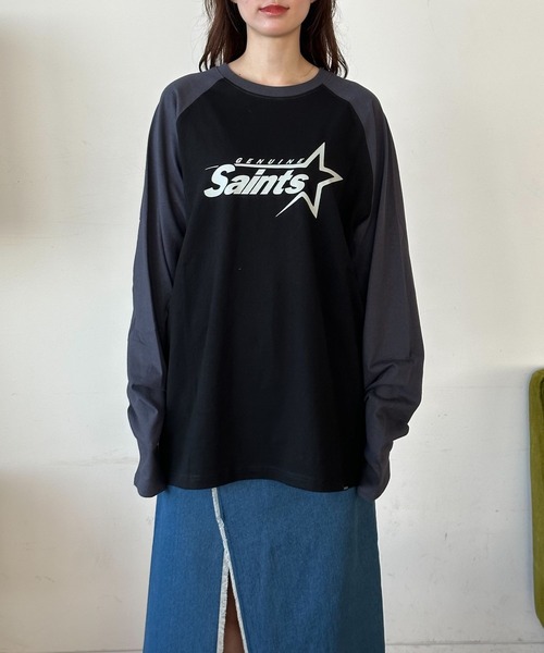tシャツ 「UNISEX」SAINTPAIN／ビッグスターロゴロングスリーブ