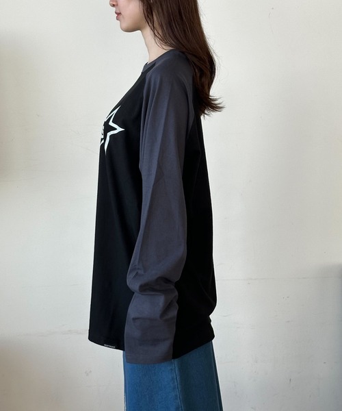 tシャツ 「UNISEX」SAINTPAIN／ビッグスターロゴロングスリーブ