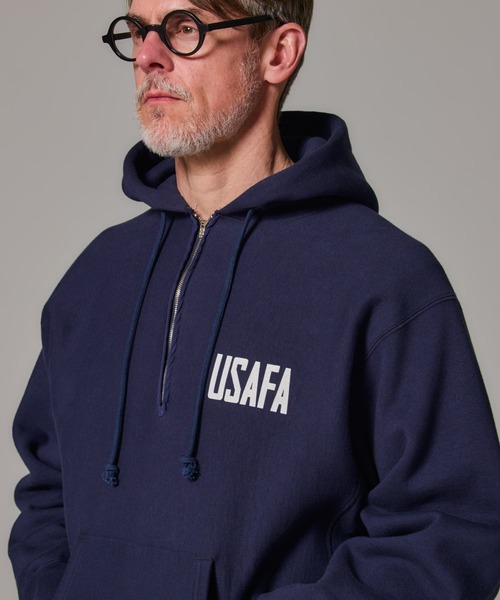 Champion リバースウィーブ ハーフスナップ スウェット 青タグ 裏起毛 Champion（チャンピオン） トレーナー スウェット 裏起毛 「Champion