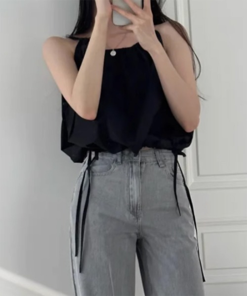 ★美品 somi ソミ ブラック 半袖 シャツ M COMME CA ISM シャツ 「セットアップ対応」シアサッカー 半袖釦