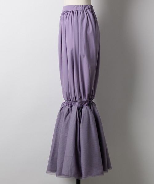 LA BELLE ETUDE」 ロングスカート 0 ライトベージュ レディース  