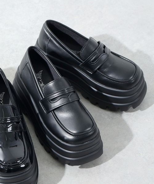 LOVEHUNTER（ラブハンター） ローファー +8cm 軽量厚底 トリプルソール