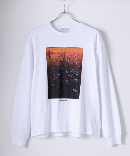 THE FINAL VIEW tシャツ 「THE FINAL VIEW」フラワーフォトプリント