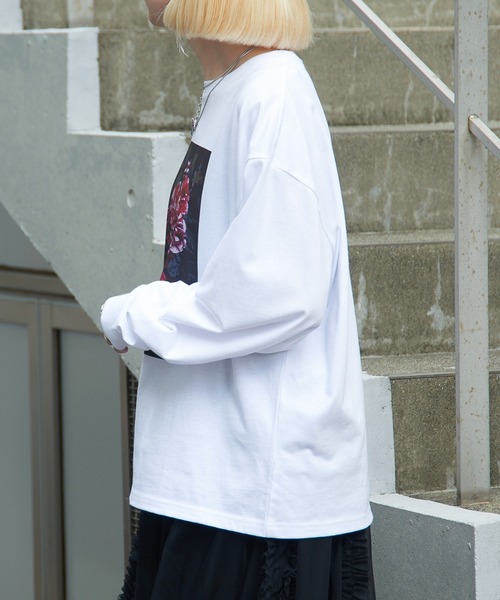 THE FINAL VIEW tシャツ 「THE FINAL VIEW」フラワーフォトプリント