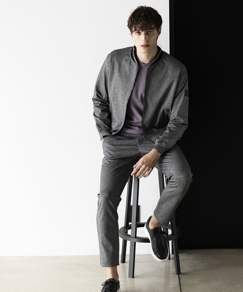 ma1 ma-1 サーキュラーダブルジャージ クルーネックブルゾン メンズ  