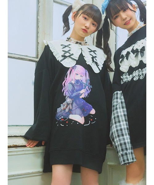 Ank Rouge 「Ank Rouge」 スウェットカットソー M ブラック レディース : ZOZOTOWN Yahoo!店 - 通販 ...