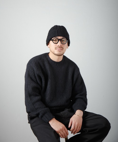 RACAL（ラカル） ニット帽 ニットキャップ Inside-out Cable Knit