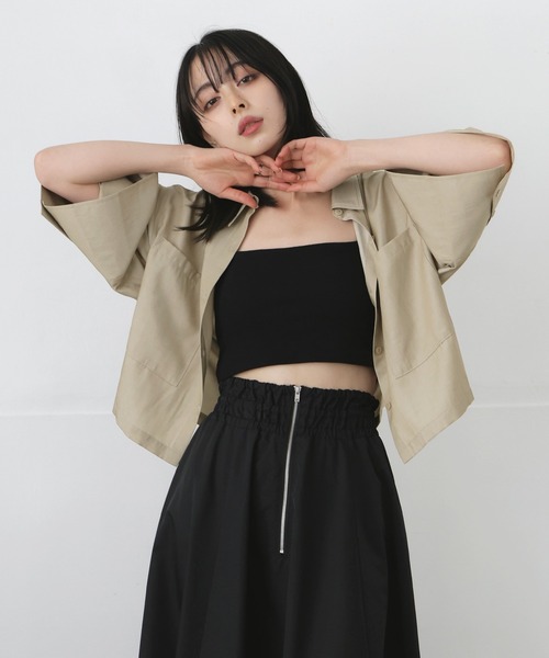 「LIAN」 半袖シャツ FREE ブラック レディース LIAN 「LIAN」 半袖シャツ FREE ブラック レディース : ZOZOTOWN
