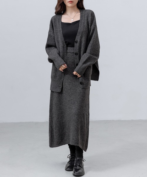 DAY CLOSET セットアップ 「セットアップ」スリットで抜け感+。長袖