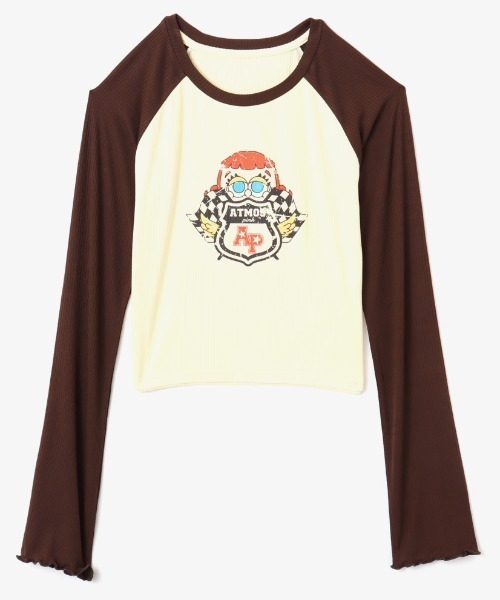 tシャツ atmos pink x LiLi “Grumpy(C)”Raglan Sleeve LS T-shirt / アトモス ピンク X リリ