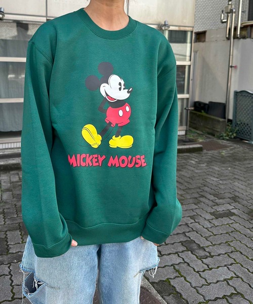 HOUSTON トレーナー スウェット / MICKEY C/N SWEAT ミッキー