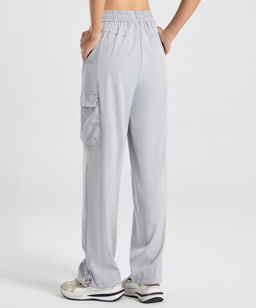 HYS SHOP カーゴパンツ レディース 気軽にシルエットアレンジ。ドロー