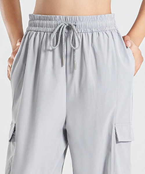 HYS SHOP カーゴパンツ レディース 気軽にシルエットアレンジ。ドロー