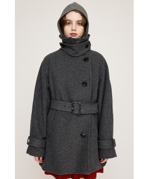 SLY ステンカラーコート コート STAND NECK BELTED S/COAT