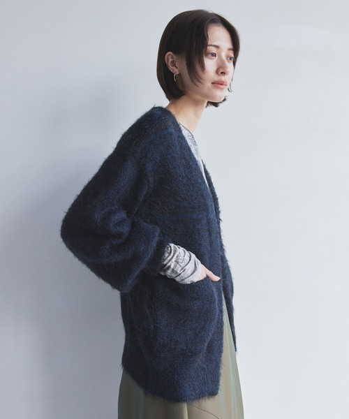UNITED TOKYO カーディガン シャギーモヘアカーディガン
