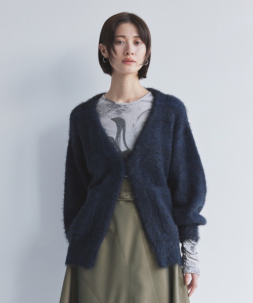 UNITED TOKYO カーディガン シャギーモヘアカーディガン