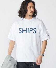 tシャツ 「SHIPS別注」Champion: SHIPS ロゴ プリント Tシャツ メンズ｜ZOZOTOWN Yahoo!店