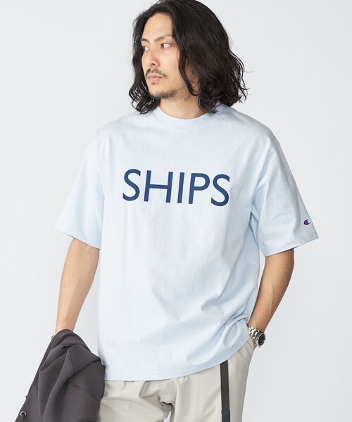 Champion tシャツ 「SHIPS別注」Champion: SHIPS ロゴ プリント