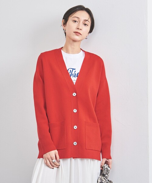 UNITED ARROWS カーディガン ソフトスムース ニットカーディガン 