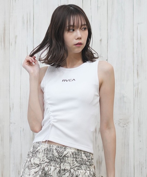 タンクトップ ノースリーブ RVCA/ルーカ カップ付き/タンクラッシュガード/UVケア/水陸両用 BF043-856 レディース