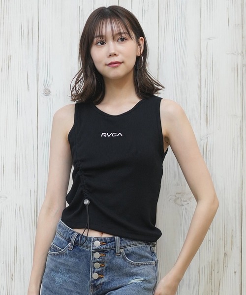 タンクトップ ノースリーブ RVCA/ルーカ カップ付き/タンクラッシュガード/UVケア/水陸両用 BF043-856 レディース RVCA タンクトップ ノースリーブ RVCA/ルーカ カップ付き/タンク