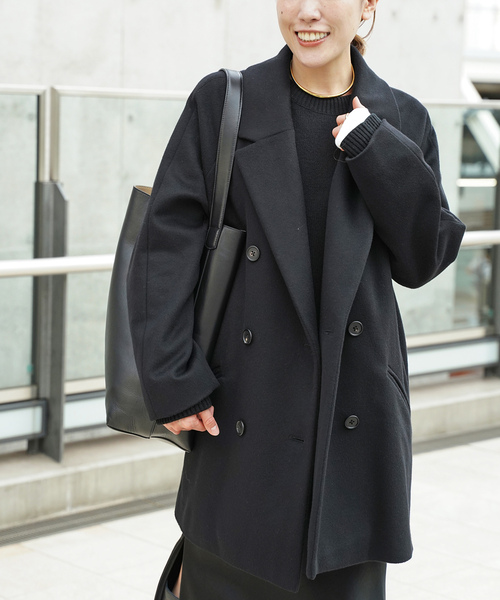 美品✨ミューズドゥドゥーズィエムクラス チェスターコート コクーン 黒 Deuxieme Classe（ドゥーズィエムクラス） チェスターコート FREE