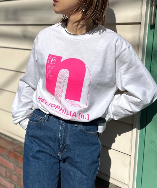 mi via loca tシャツ 「GILDAN」立体”n”ロゴプリントロンT レディース